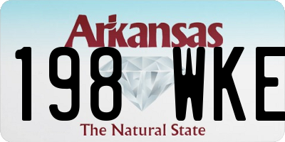 AR license plate 198WKE