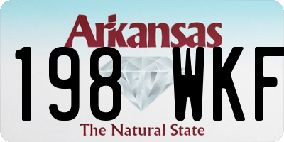 AR license plate 198WKF