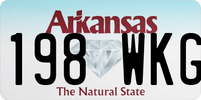 AR license plate 198WKG