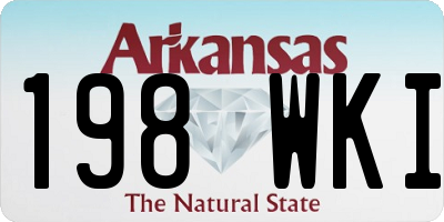 AR license plate 198WKI