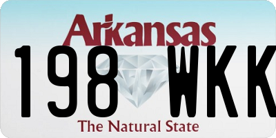 AR license plate 198WKK