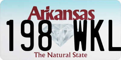 AR license plate 198WKL
