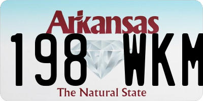 AR license plate 198WKM