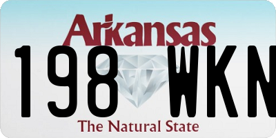 AR license plate 198WKN