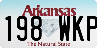 AR license plate 198WKP