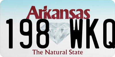AR license plate 198WKQ