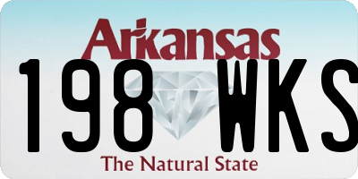 AR license plate 198WKS