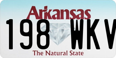 AR license plate 198WKV