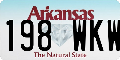 AR license plate 198WKW