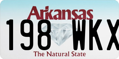 AR license plate 198WKX