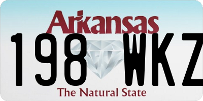 AR license plate 198WKZ