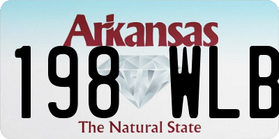 AR license plate 198WLB