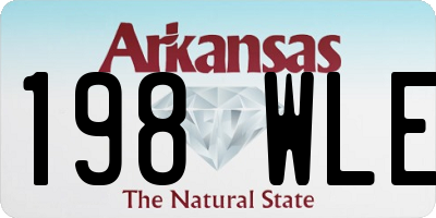 AR license plate 198WLE