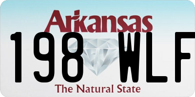 AR license plate 198WLF