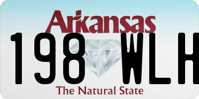 AR license plate 198WLH