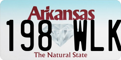 AR license plate 198WLK