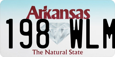 AR license plate 198WLM