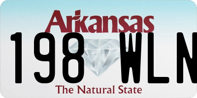 AR license plate 198WLN