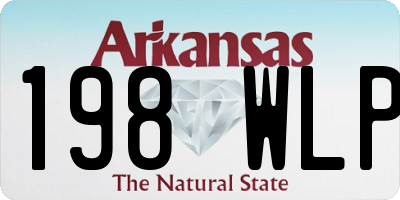 AR license plate 198WLP