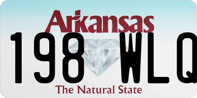 AR license plate 198WLQ
