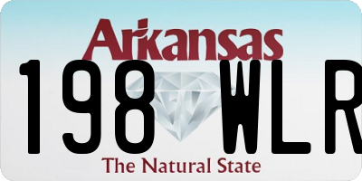AR license plate 198WLR