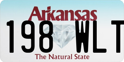 AR license plate 198WLT