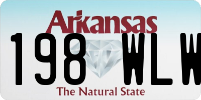 AR license plate 198WLW