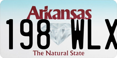 AR license plate 198WLX