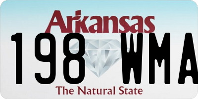 AR license plate 198WMA