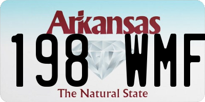 AR license plate 198WMF