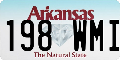 AR license plate 198WMI
