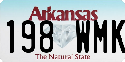 AR license plate 198WMK
