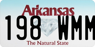 AR license plate 198WMM