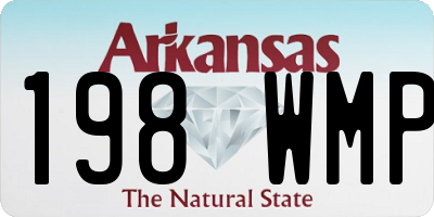 AR license plate 198WMP