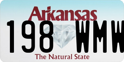 AR license plate 198WMW