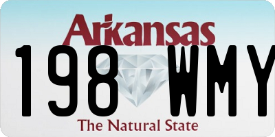 AR license plate 198WMY