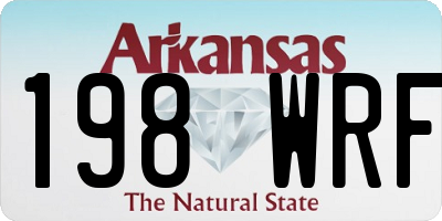 AR license plate 198WRF