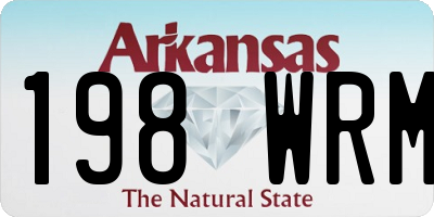 AR license plate 198WRM