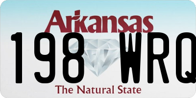 AR license plate 198WRQ