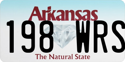 AR license plate 198WRS