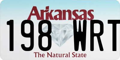 AR license plate 198WRT