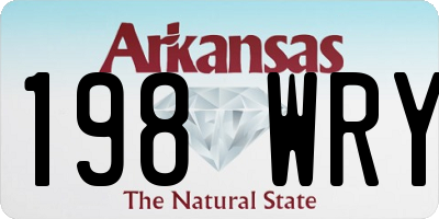 AR license plate 198WRY