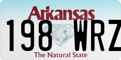 AR license plate 198WRZ