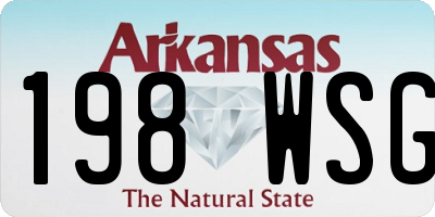 AR license plate 198WSG