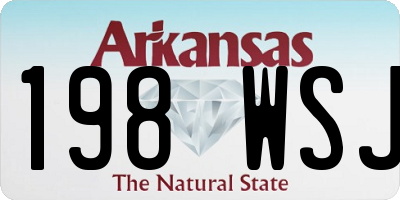 AR license plate 198WSJ