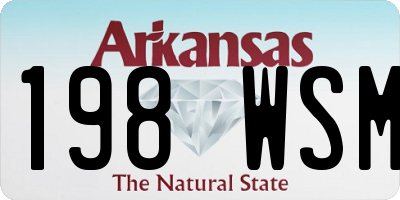 AR license plate 198WSM