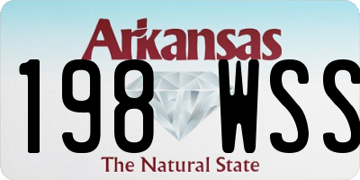 AR license plate 198WSS