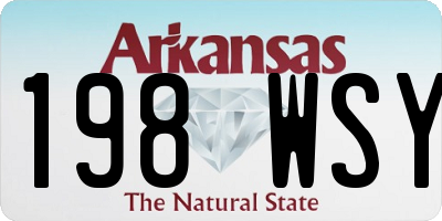 AR license plate 198WSY