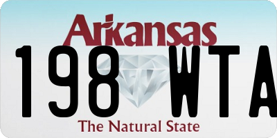 AR license plate 198WTA
