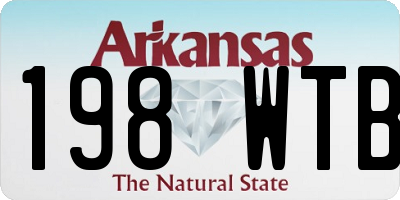 AR license plate 198WTB